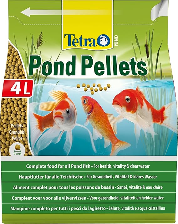 Image Tetra Pond Pellets, Complete Fish Food for All Pond Fish, 4 Litre