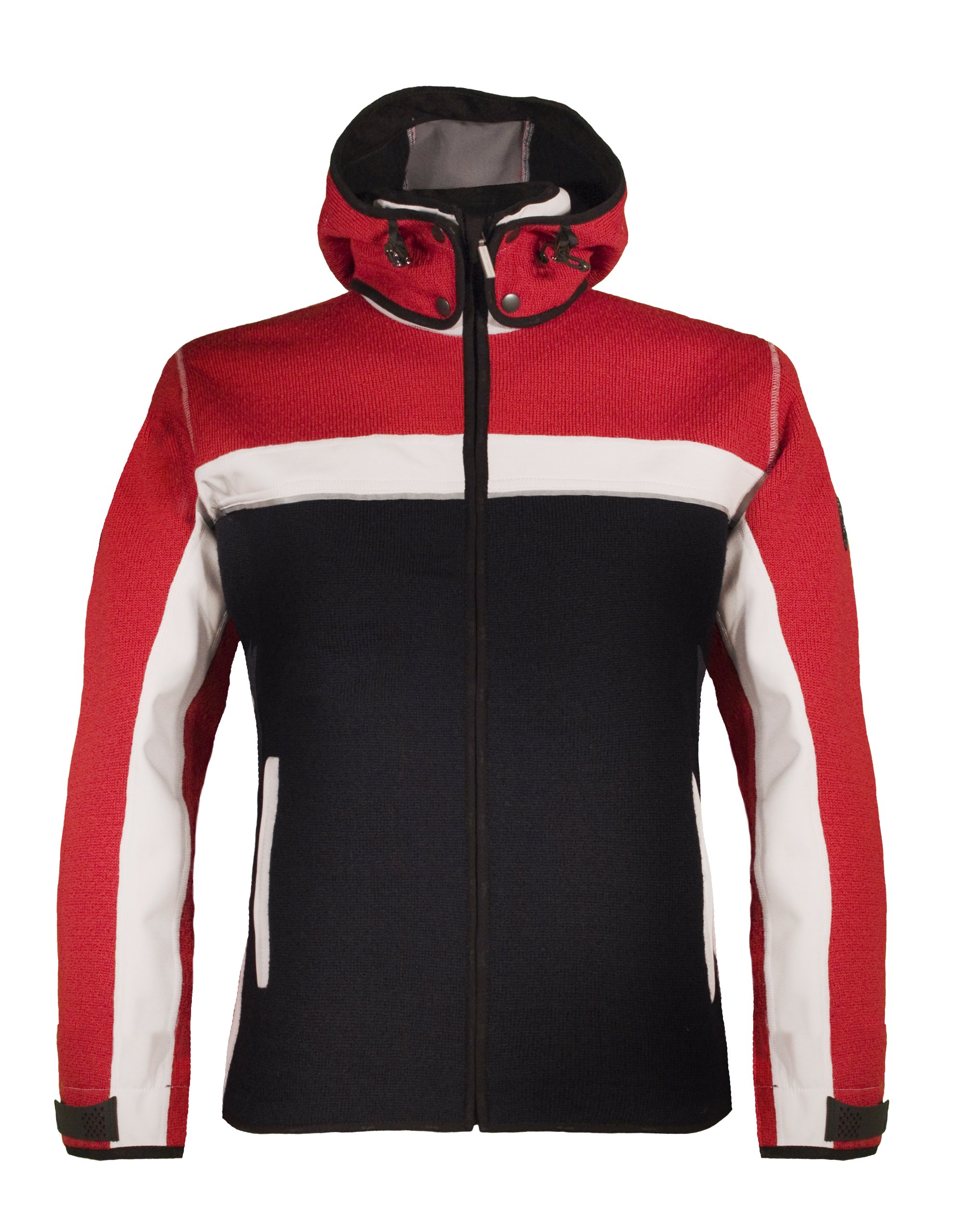 Dale of Norway Men's Telemark Knitshell Jacket, Navy/Raspberry/Off