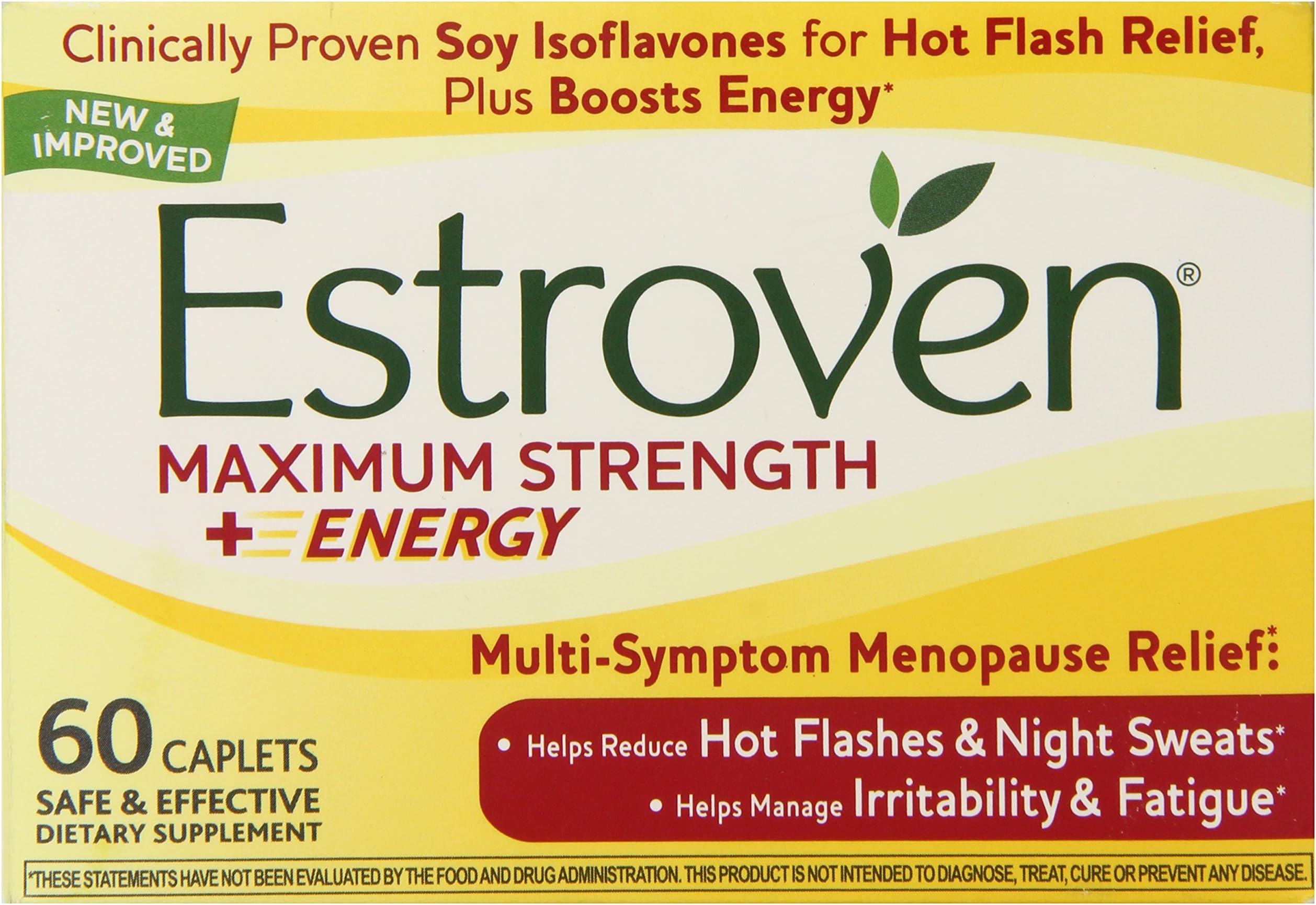 Estroven Maximum Strength Maximum Strength + Energy - 60 Caplets