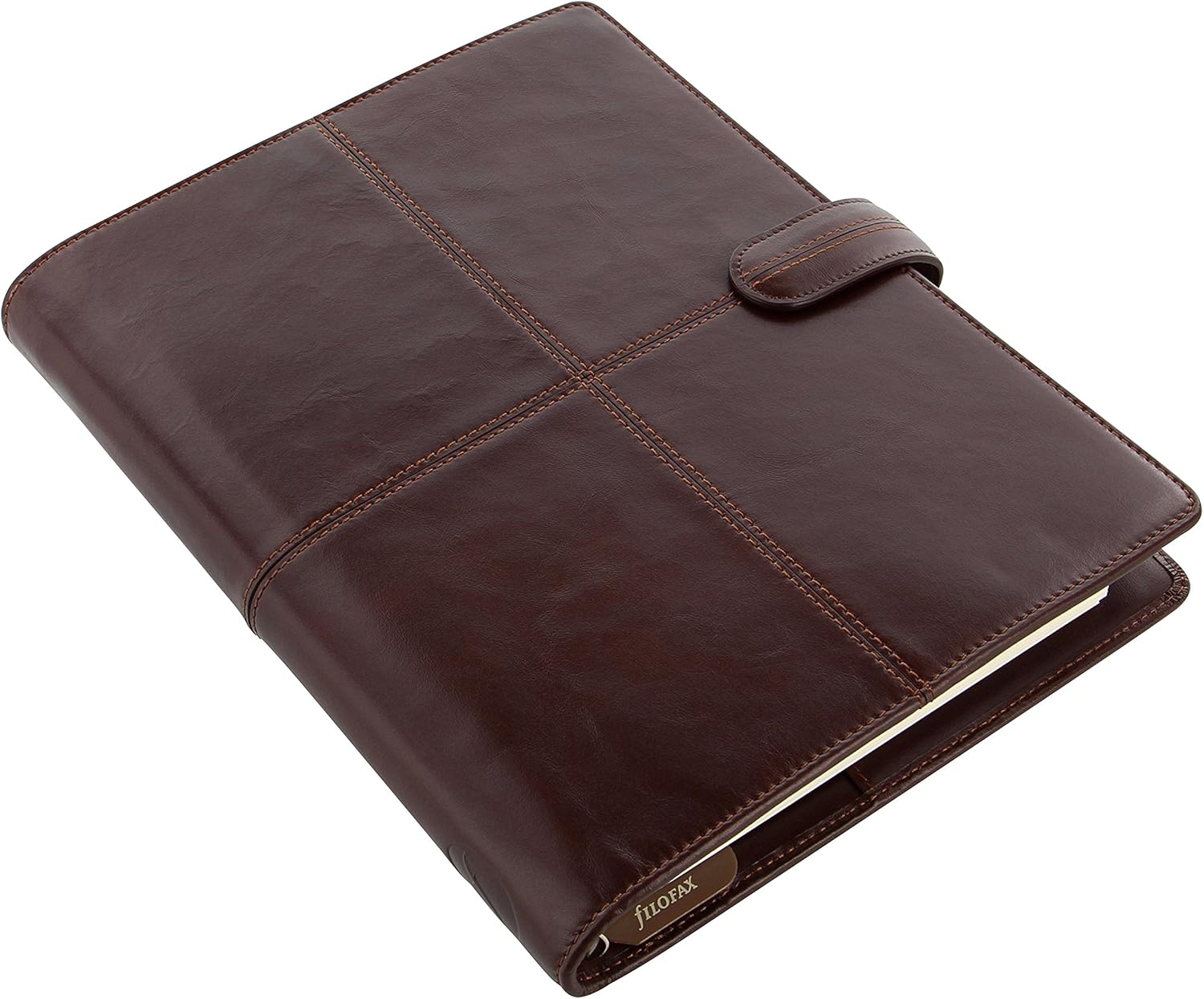 Filofax 028509 Classic Stitch Personal Organizer, A5, Brown