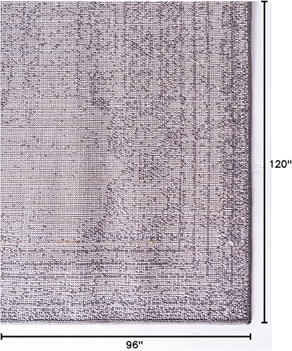 Vista 204 de Unique Loom Bromley Collection Vintage Traditional Medallion Border - Alfombra, Polipropileno, Amarillo/Crema azu/marfil,Gris