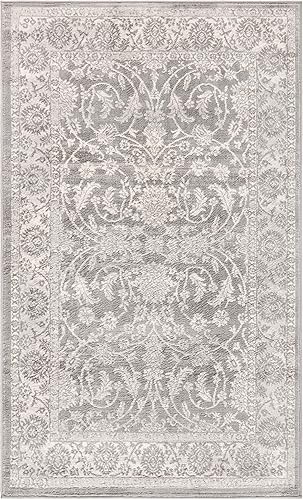 SAFAVIEH Brentwood Collection BNT844B - Alfombra tradicional oriental que no desprende pelusa, para sala de estar o dormitorio, 2 x 4 pies, color