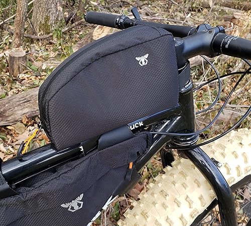 Miniatura 2 de Bolsa de tubo superior para bicicleta | Bolsa de embalaje de bicicleta estilo tanque de combustible con fácil acceso con cremallera de 1 mano