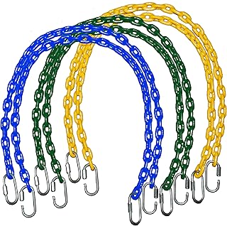 Plastic coated chain for swing Clearance