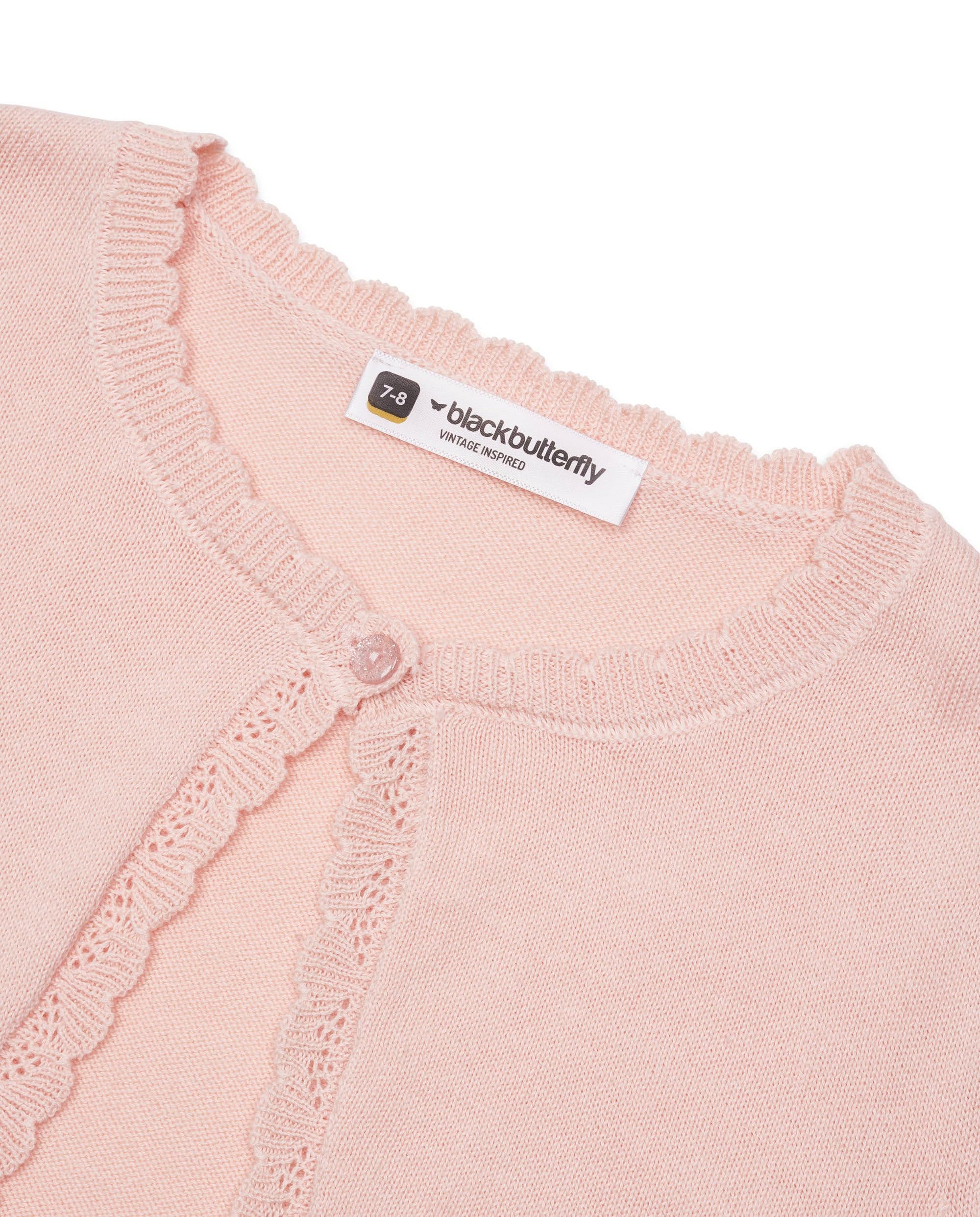 BlackButterfly Boléro tricoté à Manches Longues pour Fille Enfant