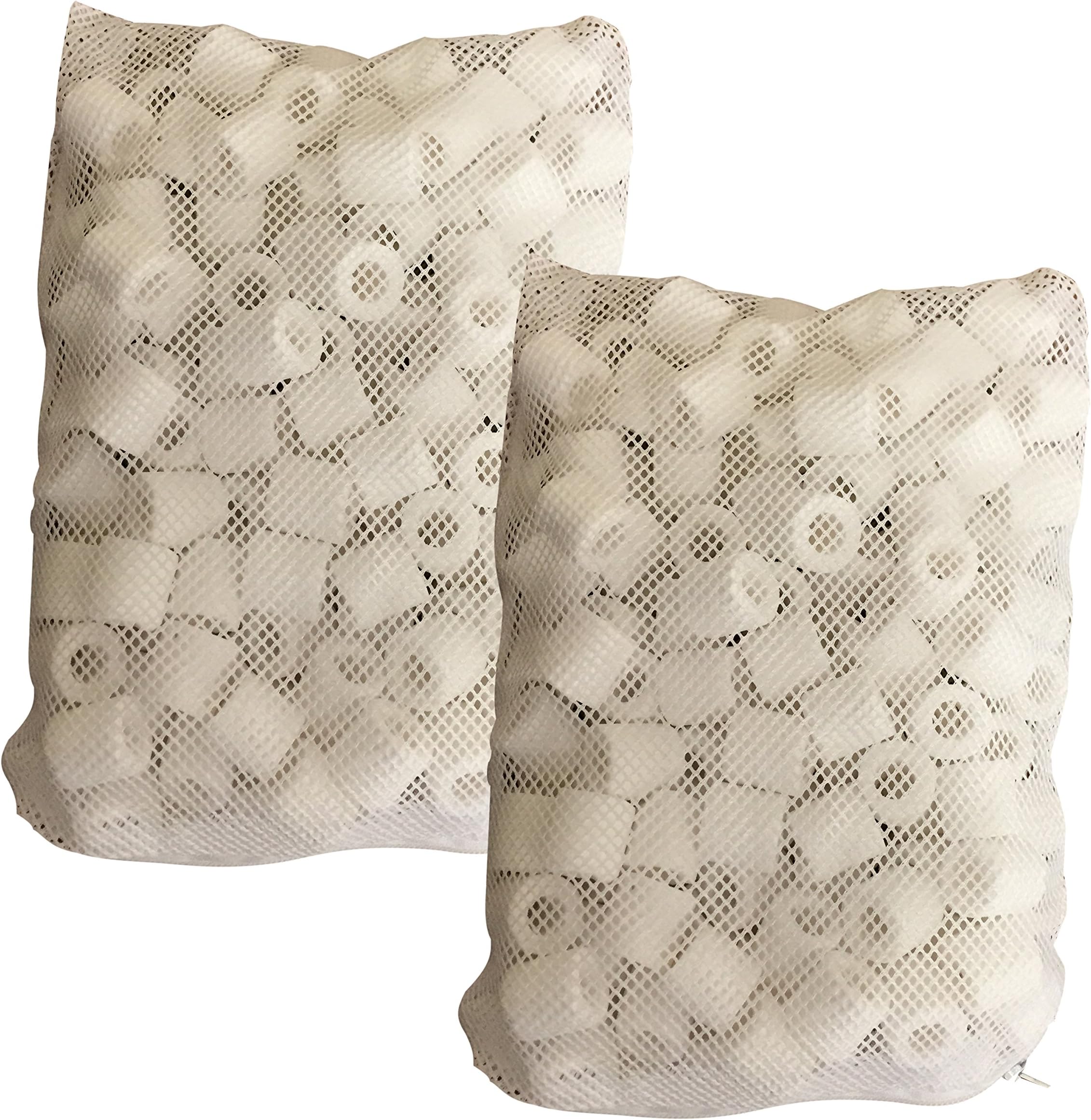 Finest-Filters 1000g (1kg) Ceramic Filter Rings Biological Filter Media in Bags for Aquarium/Pond Filters