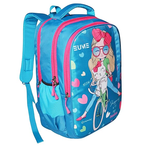 EUME Polyester 31 Ltrs Water Resistance with 3 Compartment Casual and School Bagpack for Boys & Girls