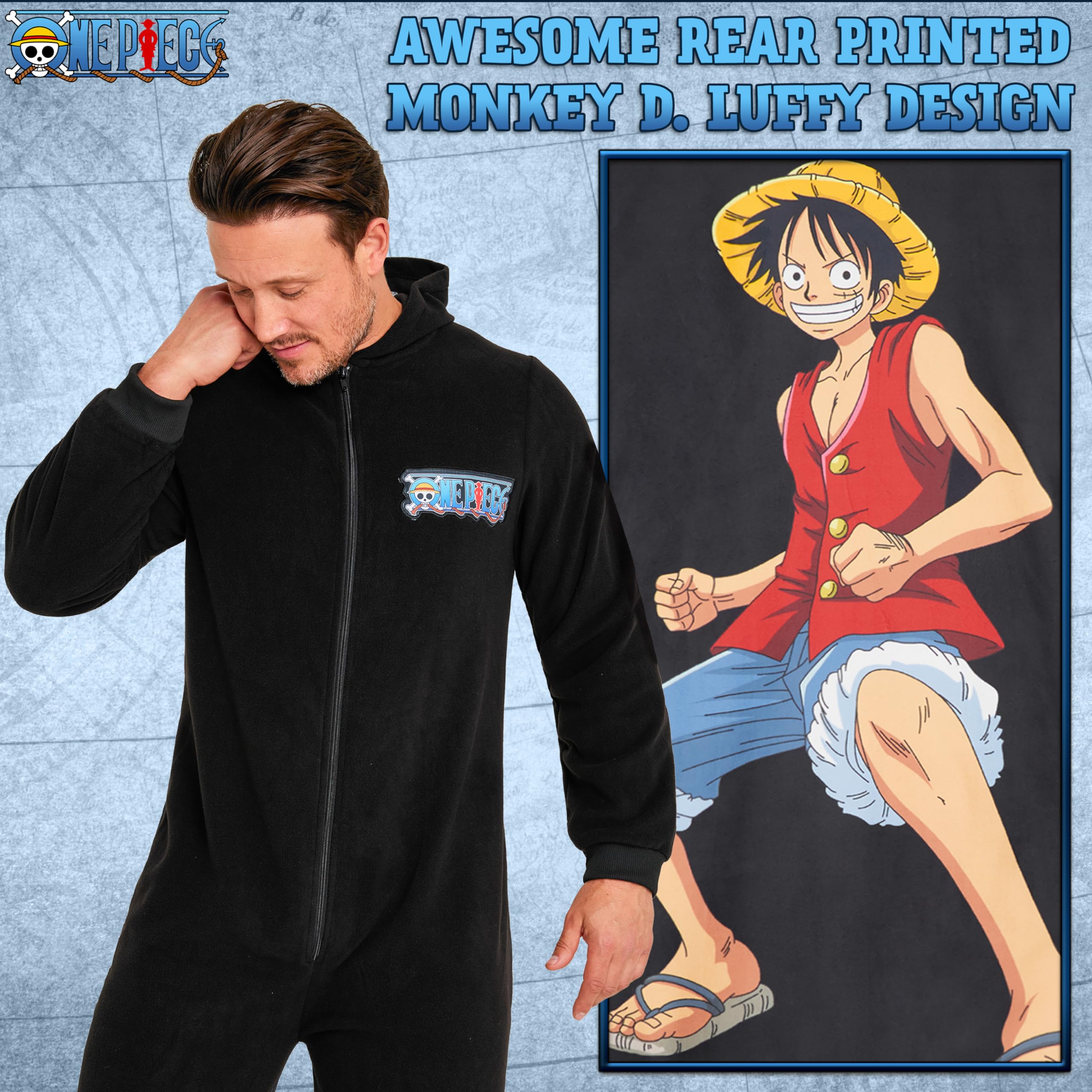 One Piece Mężczyźni Dorośli L Czarny