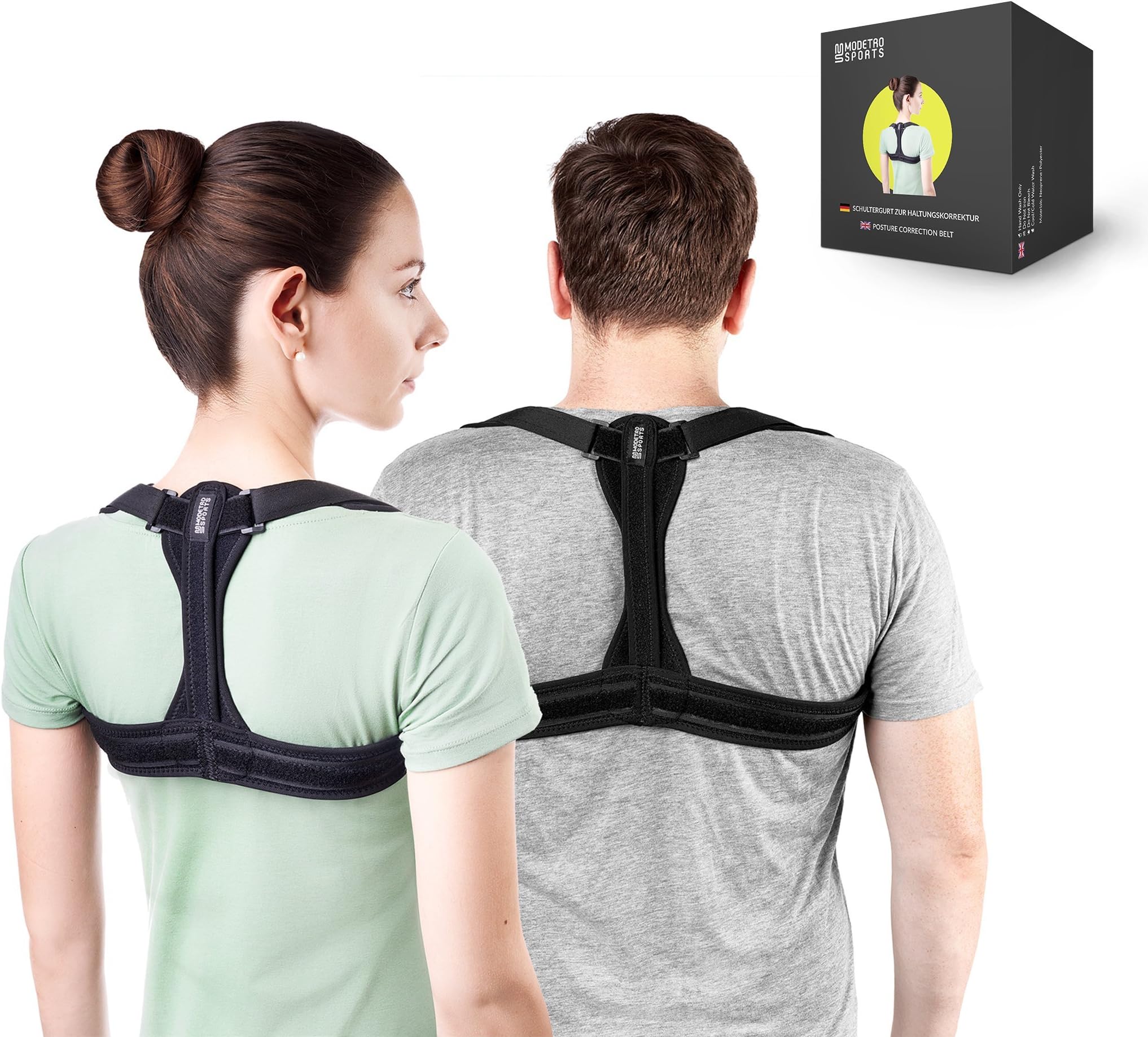 Posture Corrector Spinal Support -Physical Therapy Posture Brace for Men or Women - Back, Shoulder, and Neck Pain Relief - Spinal Cord Posture Support