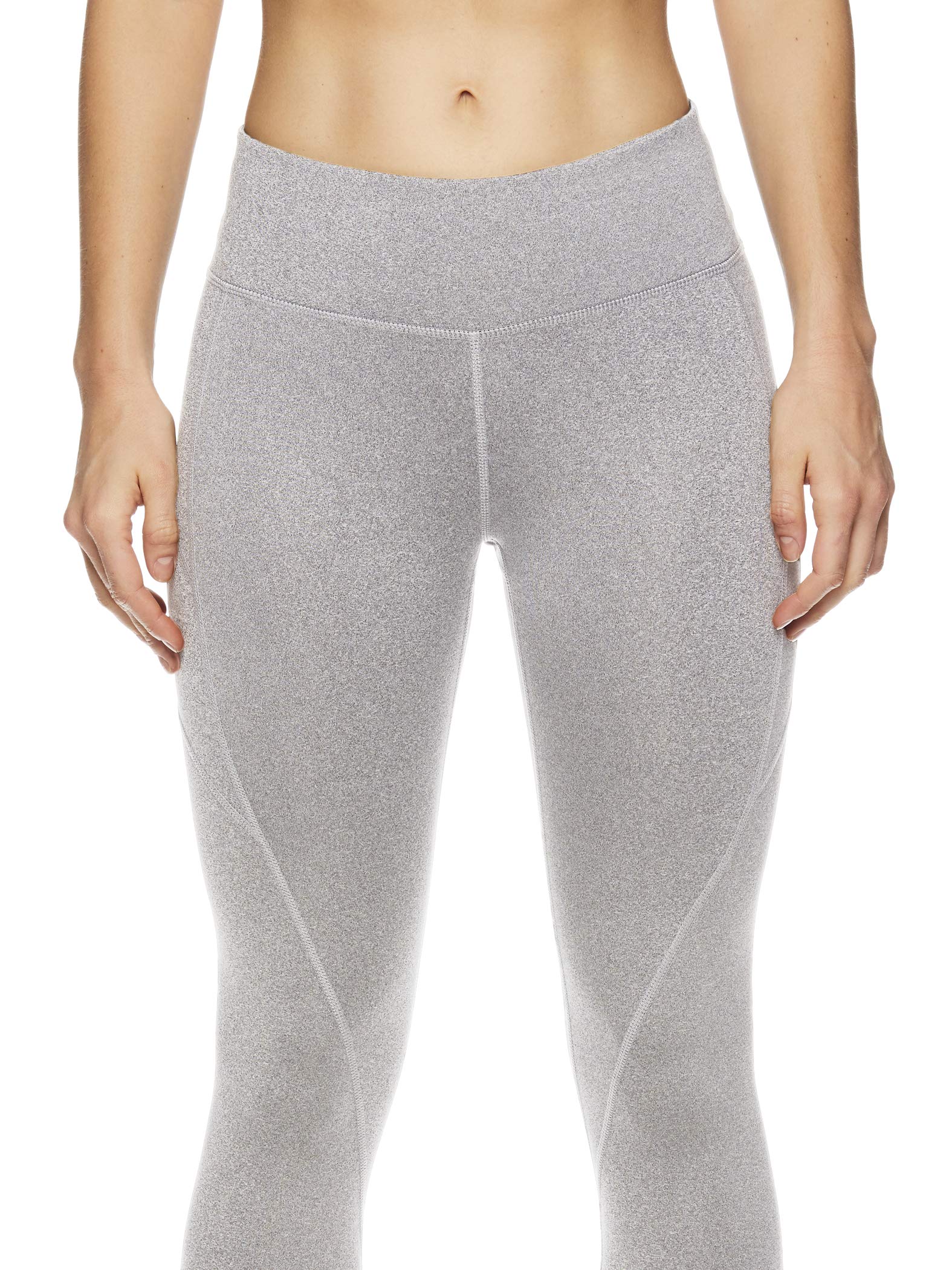 Reebok Leggings Capri estampados para mujer con cintura media y rendimiento de compresión