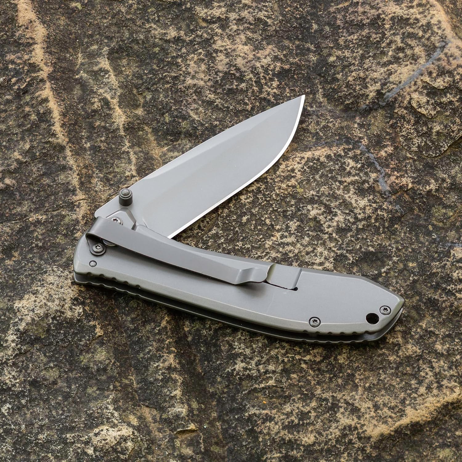 Smith's Titania II Knife 3.5in Blade Titanium, Black