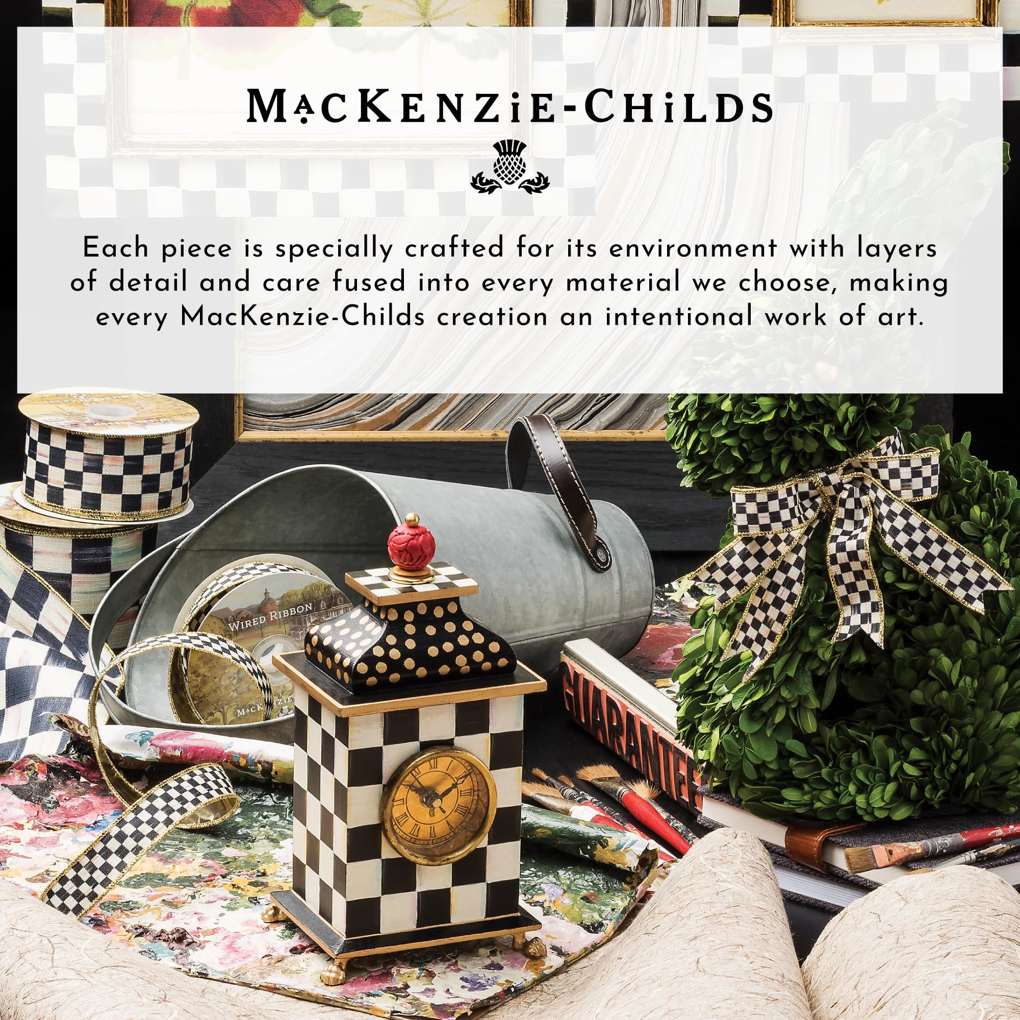 MACKENZIE-CHILDS Courtly Check Galvanized Barn Star Wall Decor