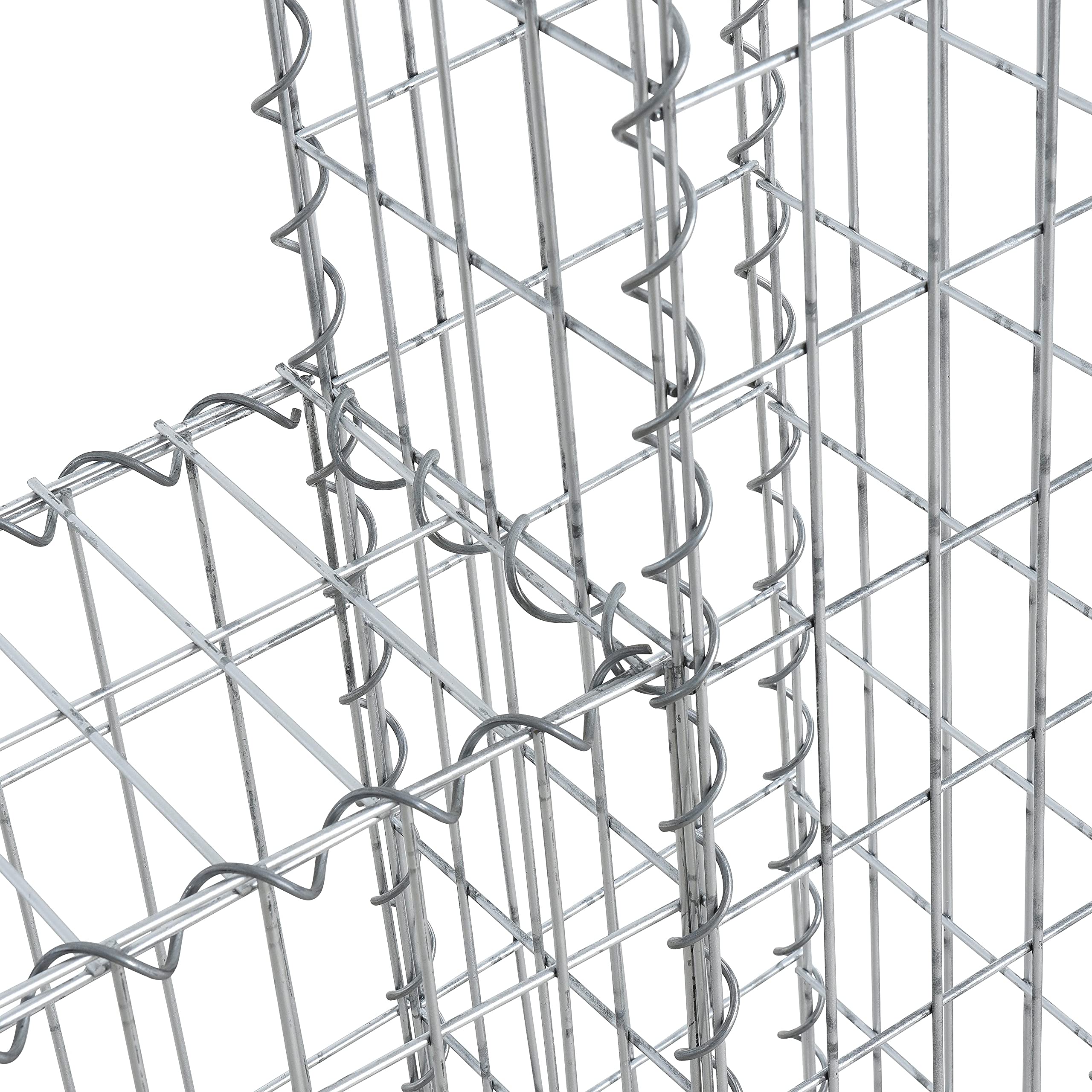 ESTEXO Gabionenwand Spiral-Steingabione Gabione Steinkorb Drahtkorb Gabionenkorb Sichtschutz Mauer (160x20x150 cm)