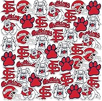 Vista 49 de Texas TECH University - Paquete variado de 50 calcomanías de vinilo grandes de lujo para laptop, botella de agua, álbumes de recortes, tableta