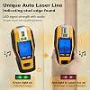 Buscador de vigas 2 en 1 PREXISO con nivel láser, láser de línea cruzada recargable | Nivelador láser multiusos para colgar marcos y cuadros, detección de madera, cable AC, metal, vigas, tuberías 7