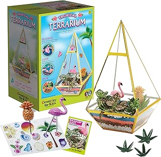 Tropical Terrarium Craft Kit - Kids Terrarium Kit for Ages 7+, STEAM Act...