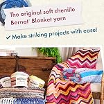 Bernat Blanket Patchwork Fresh Laundry Yarn - 2 Pack of 300g/10.5 oz - 100% Polyester - #6 Super Bulky - 220 Yards - Knitting/Crochet