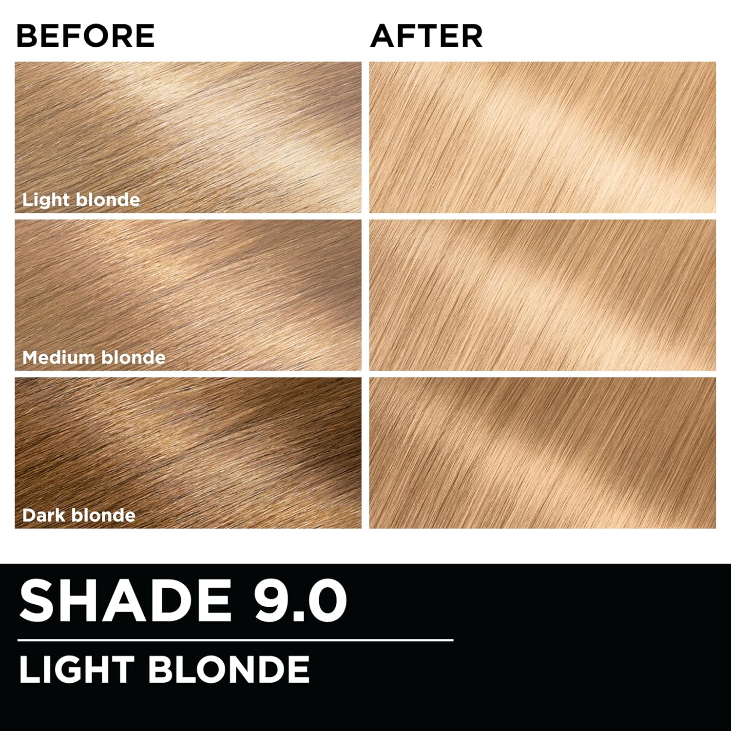 Garnier Olia Hair Color, Ammonia-Free Permanent Hair Dye, Oil-Powered Formula for 100% Gray Coverage and 3x Shinier Hair, Vegan & Cruelty Free, 9.0 Light Blonde, 2 Count