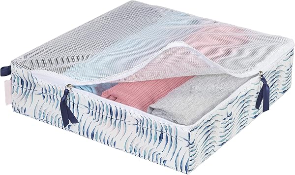 Ricardo Beverly Hills Indio Packing Cubes, Ultra-Lightweight with See-Through Mesh Lid, Pull-Tabs for Easy Zipping Access, Exclusive Stylish Botanical-Print Lining, Fern, 3-Piece Set