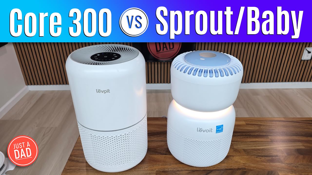 Watch LEVOIT Core 300 vs Sprout/Baby Air Purifier COMPARISON on