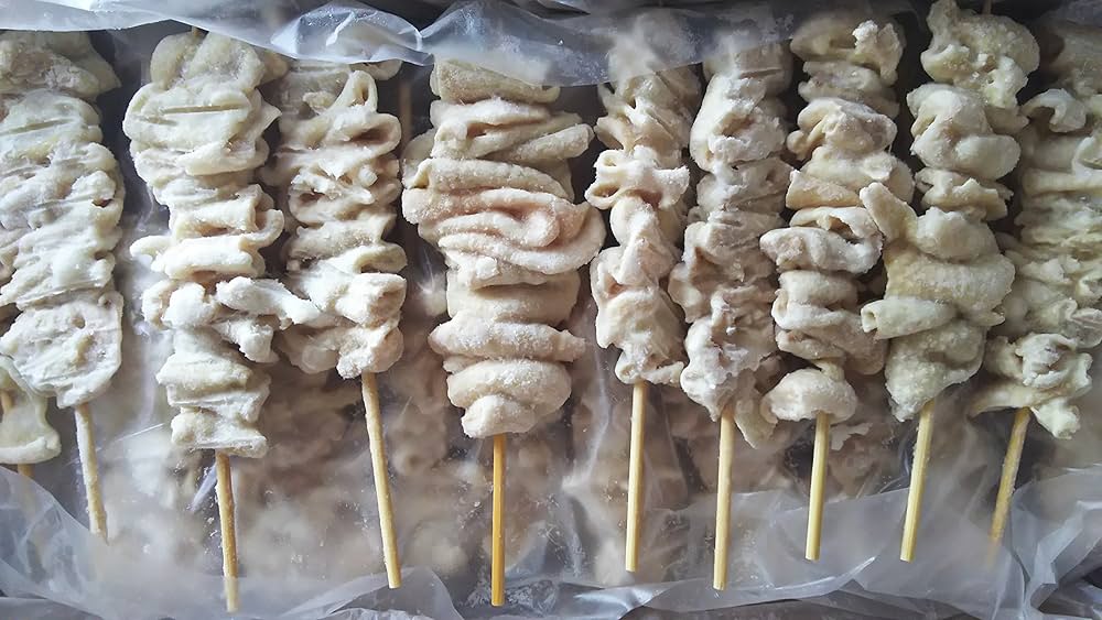 Amazon.co.jp: 焼き鳥 冷凍 スチーム 鶏皮 串 50本(本30g) イベント