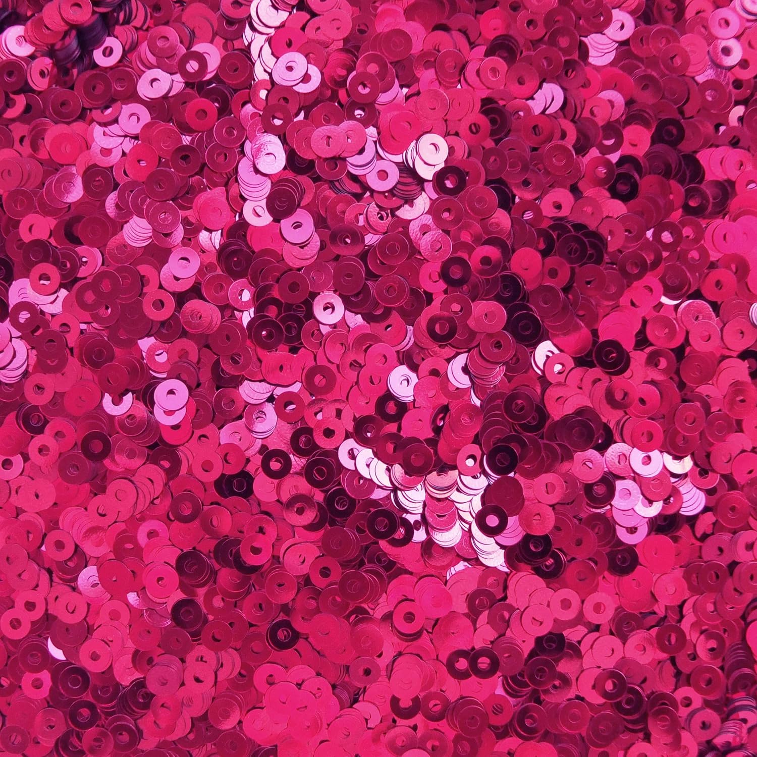 Amazon.com: 4mm Sequins Round Flat Raspberry Hot Pink Metallic Medium ...