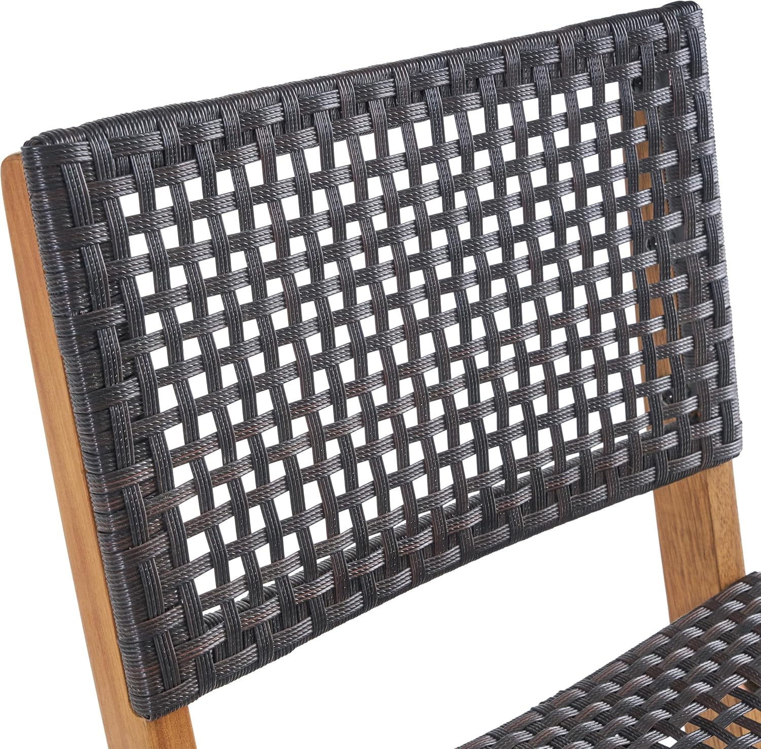 Great Deal Furniture Constance Outdoor Folding Acacia Wood Barstools (Set of 2), Teak and Brown