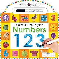 Algopix Similar Product 11 - Wipe Clean Numbers Wipe Clean