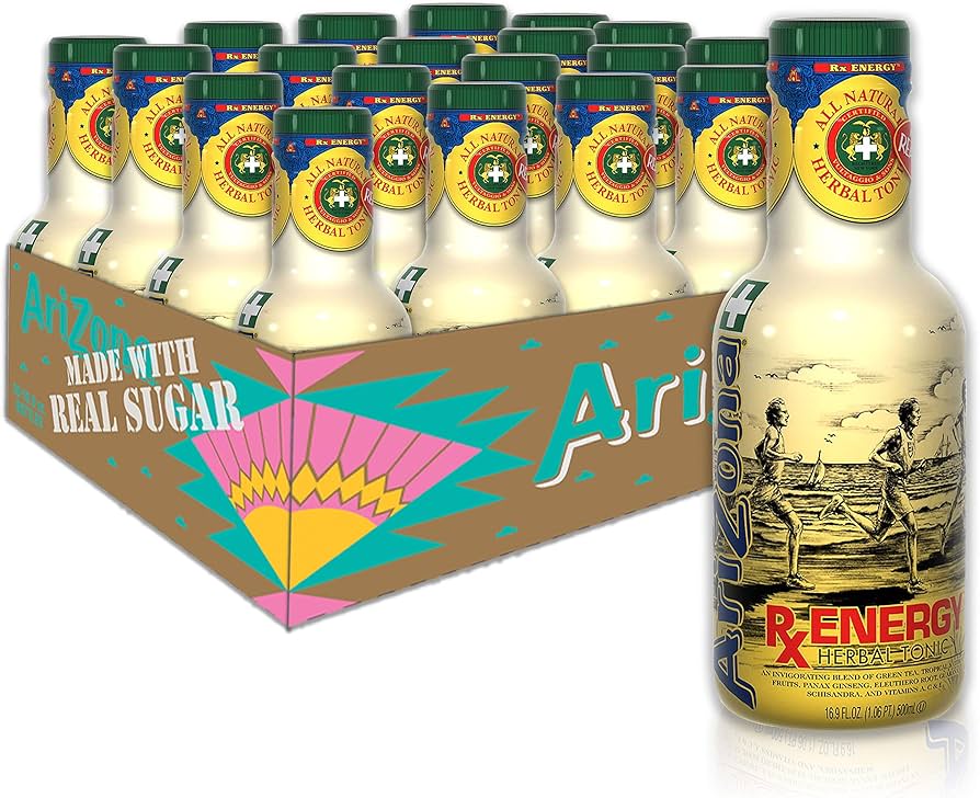 Amazon.com : AriZona RX Energy Drink, 16.9 Fl Oz (Pack of 20