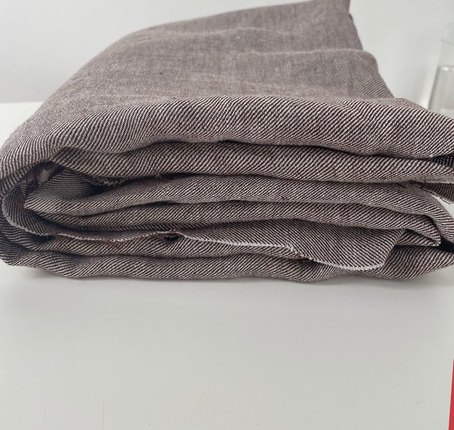 Premium Brown Linen Twill Fabric | Durable and Versatile Brown Twill Material for Crafting and Sewing