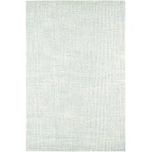 Dash & Albert Crosshatch Sky Solid Hand Micro Hooked Rug, 2'x3'