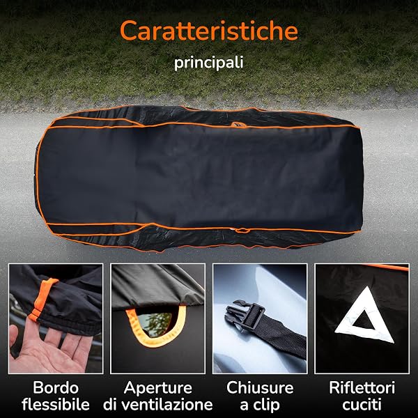 Upgrade4cars Telo Copriauto Anti-Grandine da Esterno Imbottito | Copertura Universale per Estivo e Invernale Suv - SL (480 × 195 × 150 cm) - 4