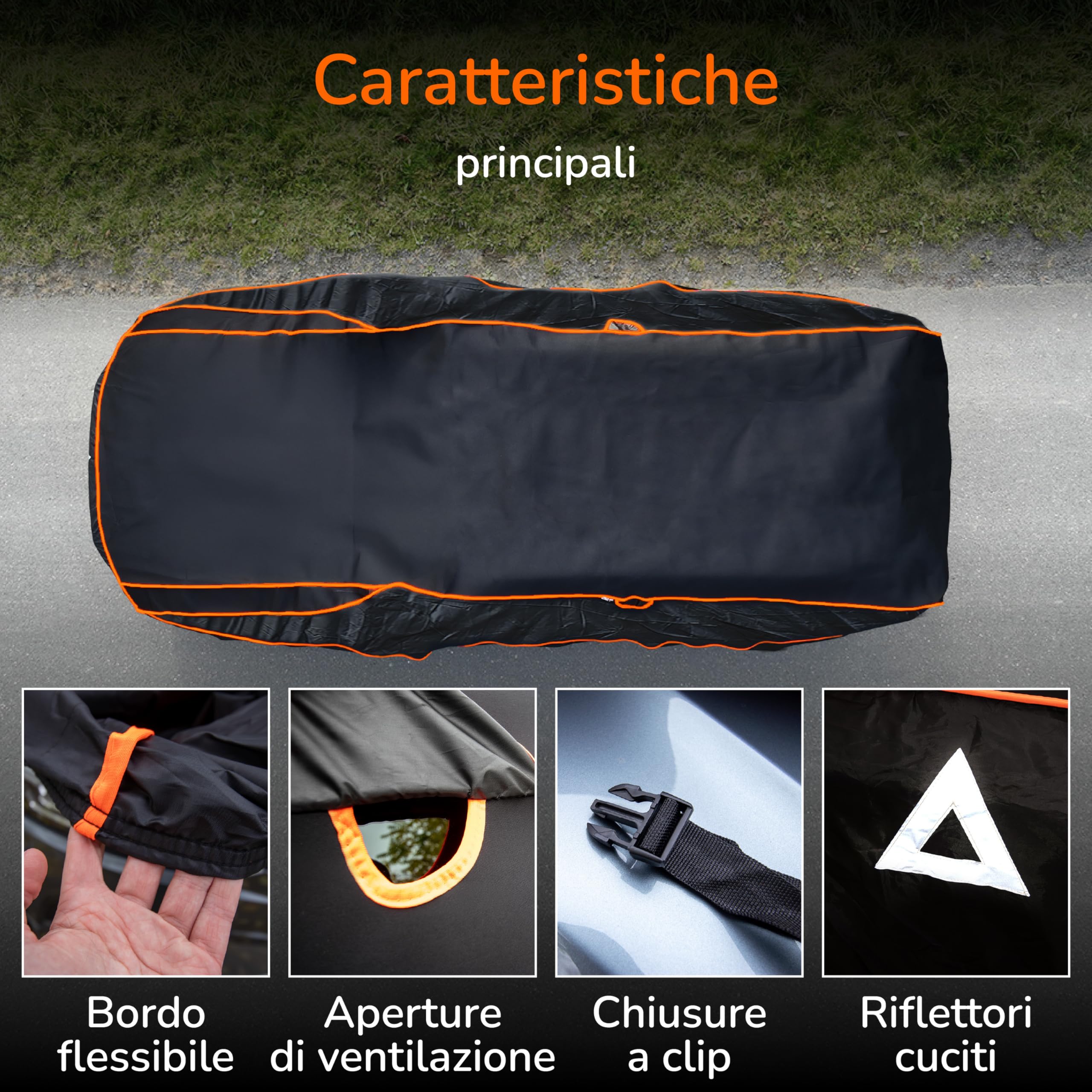 Upgrade4cars Telo Copriauto Anti-Grandine da Esterno Imbottito | Copertura Universale per Estivo e Invernale Suv - SL (480 × 195 × 150 cm) - 4