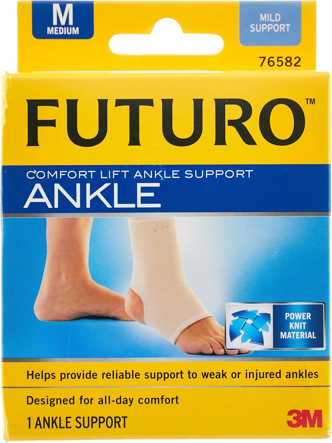 FUTURO Comfort Ankle Support, Ideal for General Support and Low Impact Activities, Large : Everything Else
