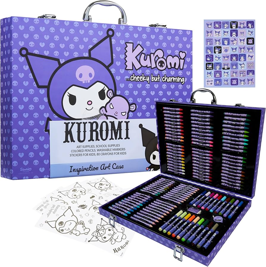 Amazon.com: Hello Kitty Sanrio Kuromi Art Supplies for Kids