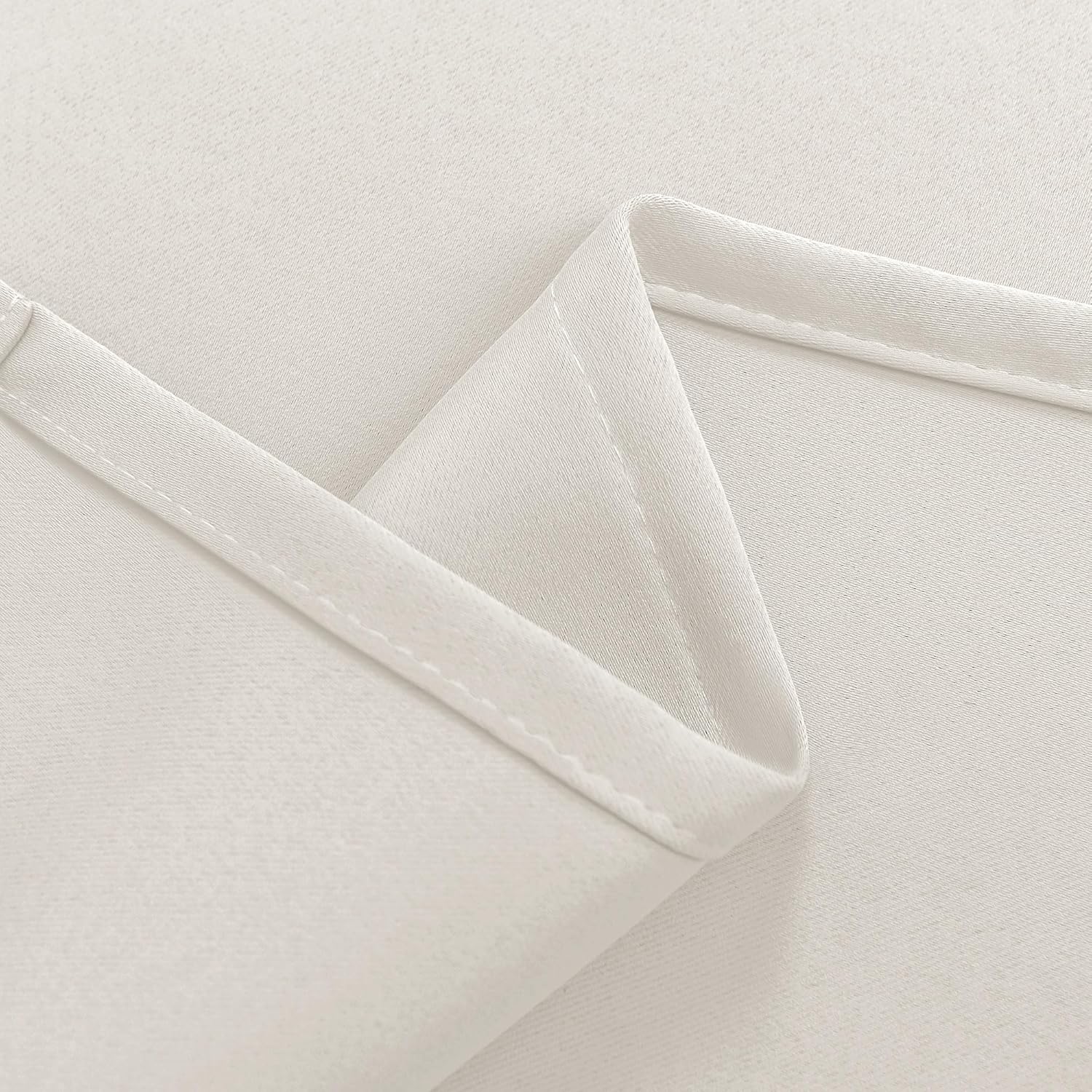 Hiasan Blackout Curtains 84 Inches Long Extra Wide Curtains for Living Room Noise Reducing Blackout Drapes for Bedroom Rod Pocket Room Darkening Drapes with Tiebacks,Ivory,2 Panels,70" X 84"