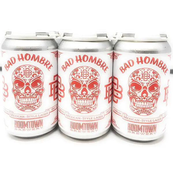 Boomtown Brewery Bad Hombre Lager 6pk Cans, 12 FZ 1