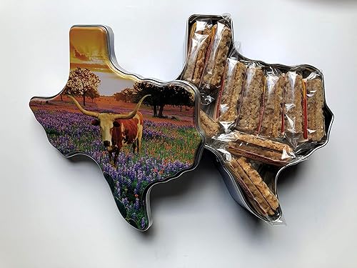 Miniatura 3 de Eileen's Pralines Lata de regalo de cuernos largos de Texas para pralinear