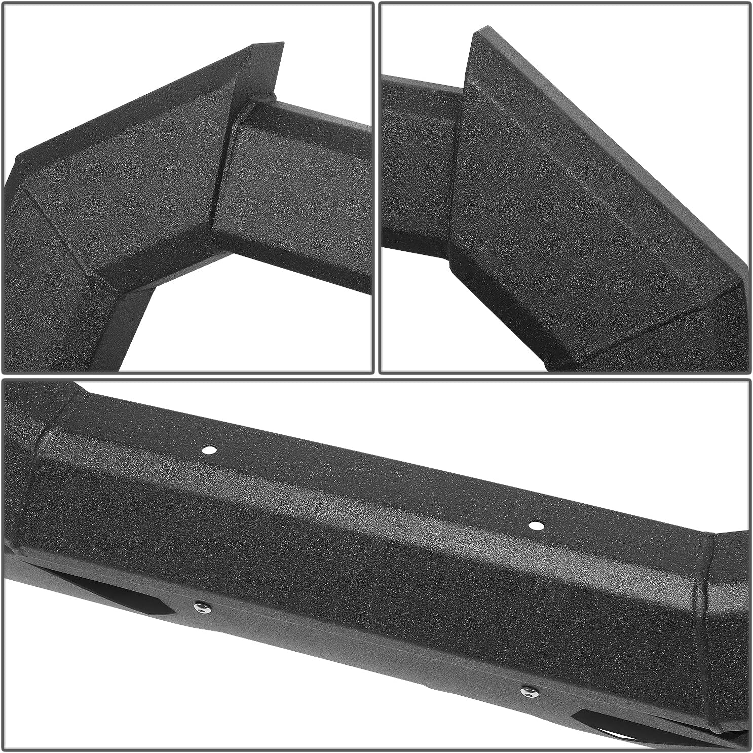 J2 Engineering J2-PT-ZTL-8269 Carbon Steel Square Frame Bat Face Bull Bar Front Bumper Grille Guard Compatible with 03-05 Ram 1500-3500 w/Mounting Brackets, Black