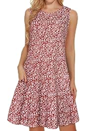  /Es/Elescat Vestidos Camiseta Estampado Bolsillos