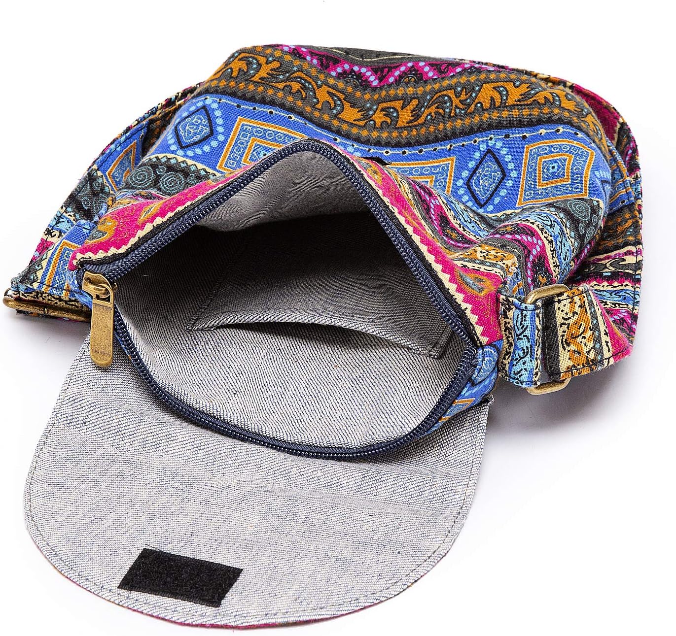 OPQRSTU Women's Retro Small Size Canvas Shoulder Bag Hippie Boho Crossbody Handbag - Image 6