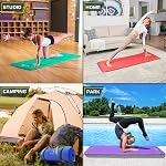 ProsourceFit 1 in and 1/2in Extra Thick Yoga Pilates Exercise Mat, Padded Workout Mat for Home, Non-Sip Yoga Mat for Men and Women