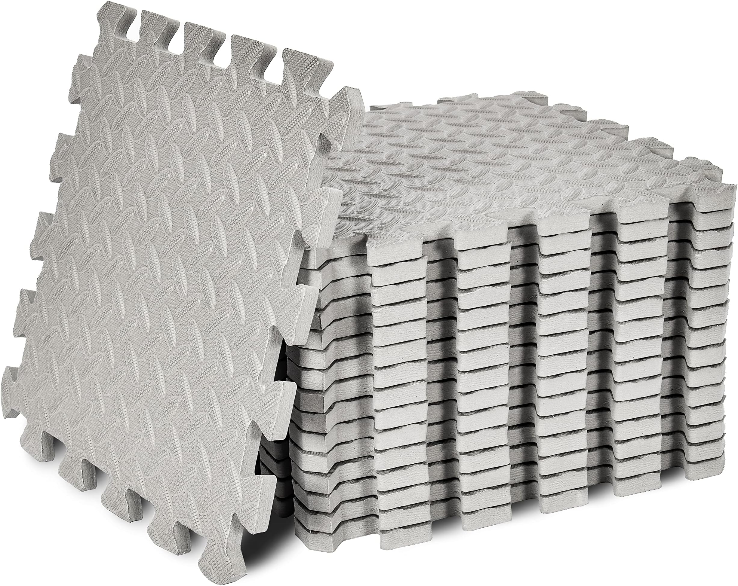 SKY LAND Puzzle Exercise Mat |Interlocking EVA Mat|Gym Flooring Mat, Foam Exercise Mat Pack of 16 |Size 12"x12"x1/2" for Home Gym Equipment & Exercise- EM-9360