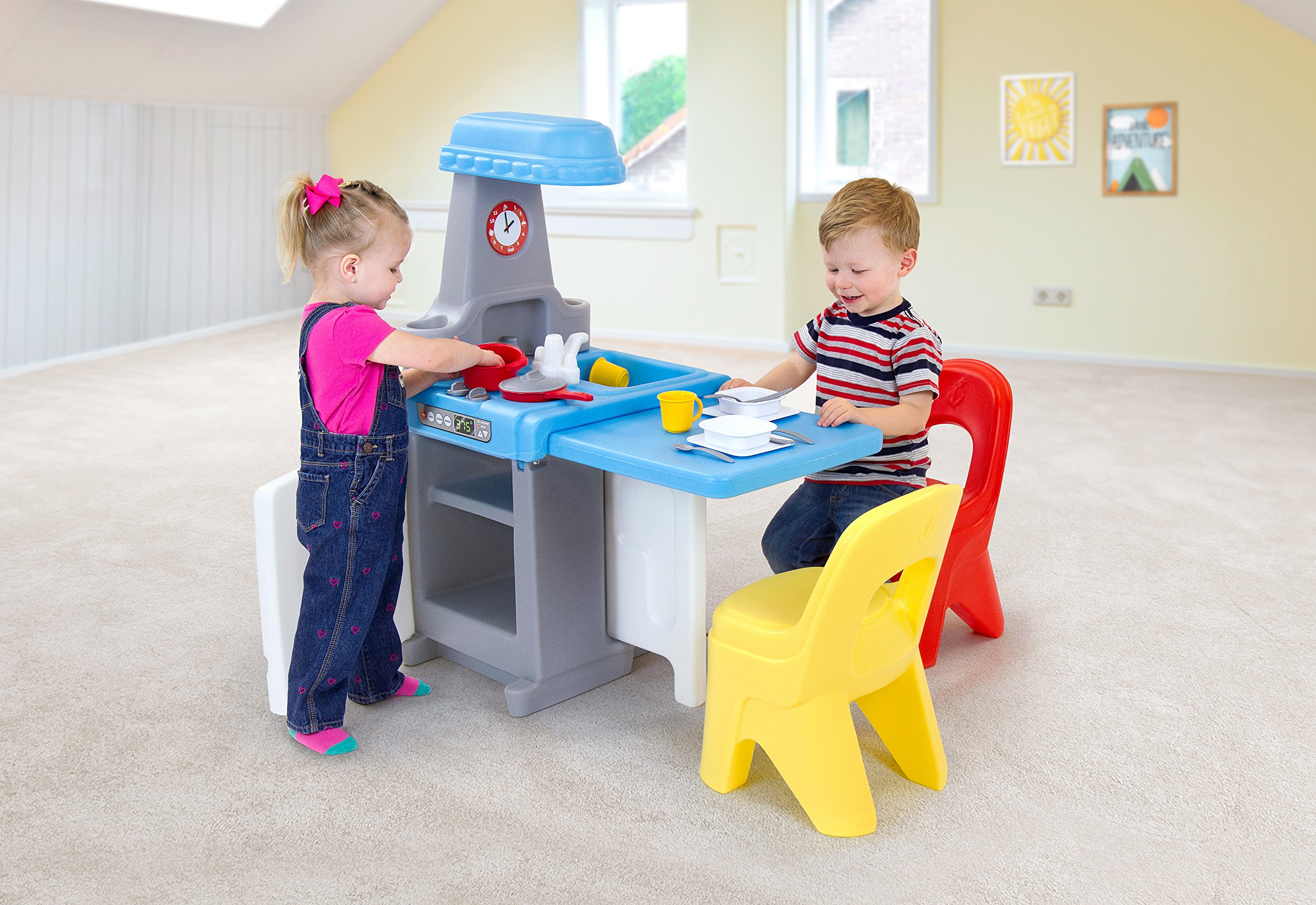 simplay3 kids durable play around table and chair set