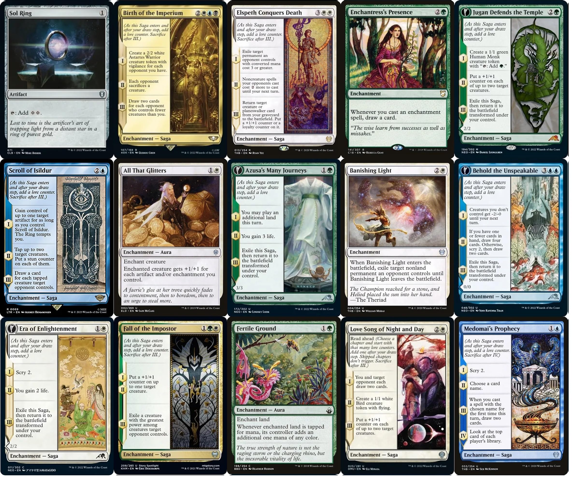 Amazon.com: Elite Saga Commander Deck - Tom Bombadil - 5 Color - EDH - Lord  of The Rings LOTR - 100 Card - Custom Magic The Gathering Deck