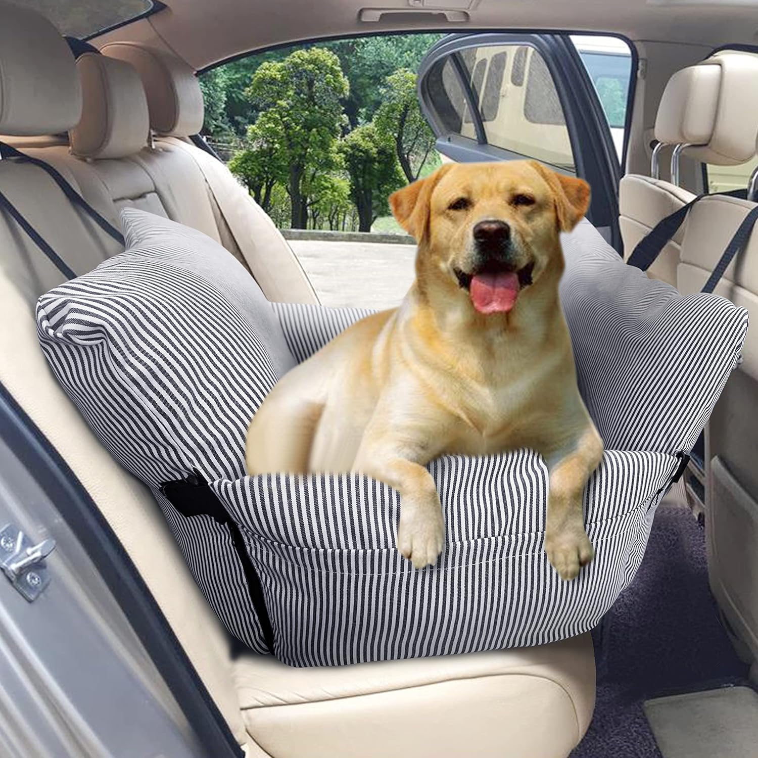 Johnear Dog Car Seat Pet Travel Booster Seat with Safety