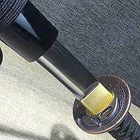 Vista 5 de Katana corta hecha a mano japonesa Wakizashi Samurai Espada T10 Acero Arcilla Templada Hoja