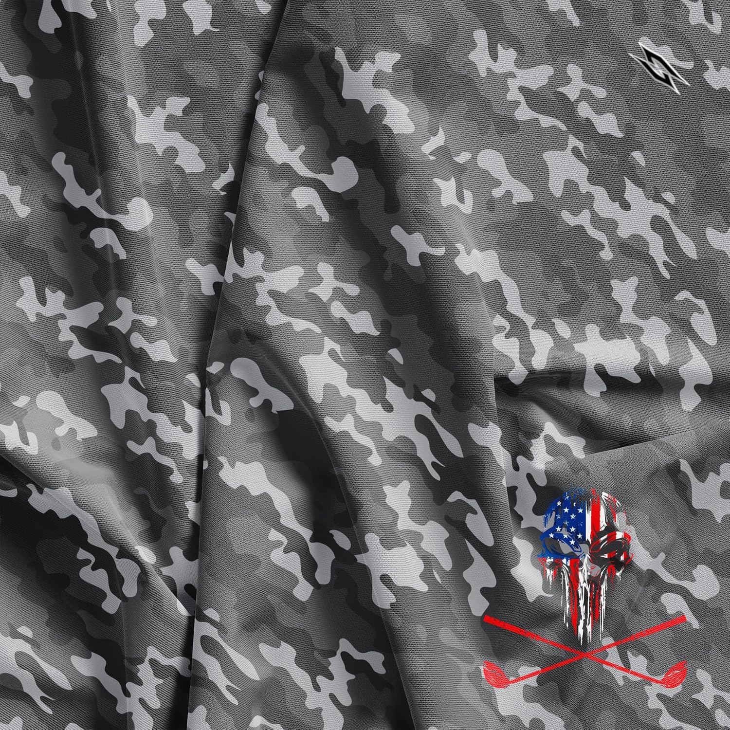 Patriotic USA Golf Polo Shirt – Men’s Performance Short Sleeve Moisture Quick Dry Fit Athletic Veteran UPF Stretch Casual Fun