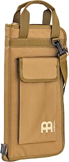 Bolsa profesional para baquetas, color marrón coyote, incluye ganchos para tom de piso, también ideal para mazos, cepillos, varillas y accesorios