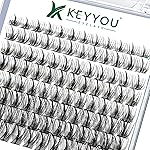 Lash Clusters,96 Pcs Cluster Lashes D Curl 8-18MIX DIY Lash Extensions Eyelash Clusters,KEYYOU Volume Wispy Individual Lashes Soft&Comfortable Easy DIY at Home(Y09,D-8-18MIX)